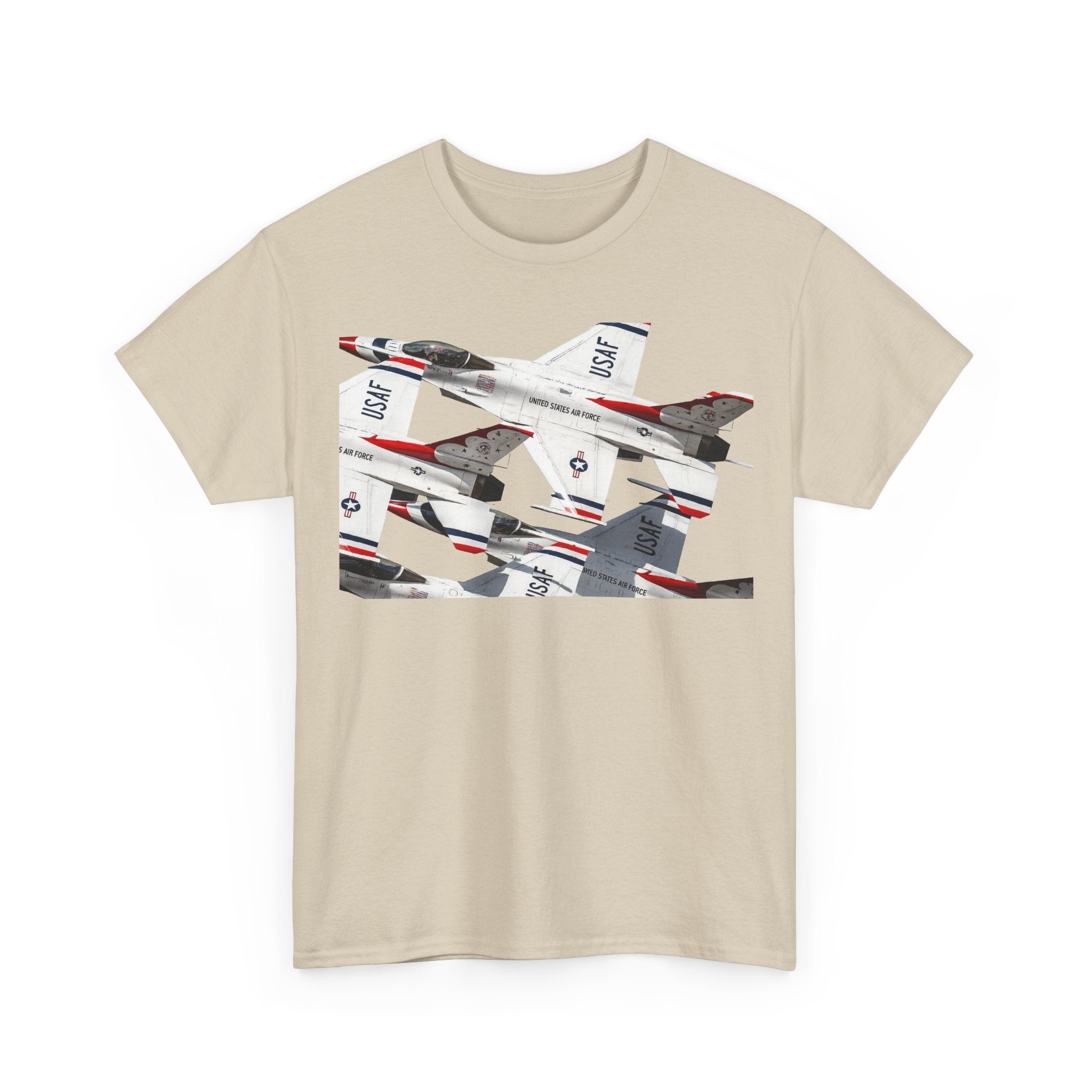 Thunderbirds Jet Formation T‑Shirt — Military Aviation Fighter Jets Tee