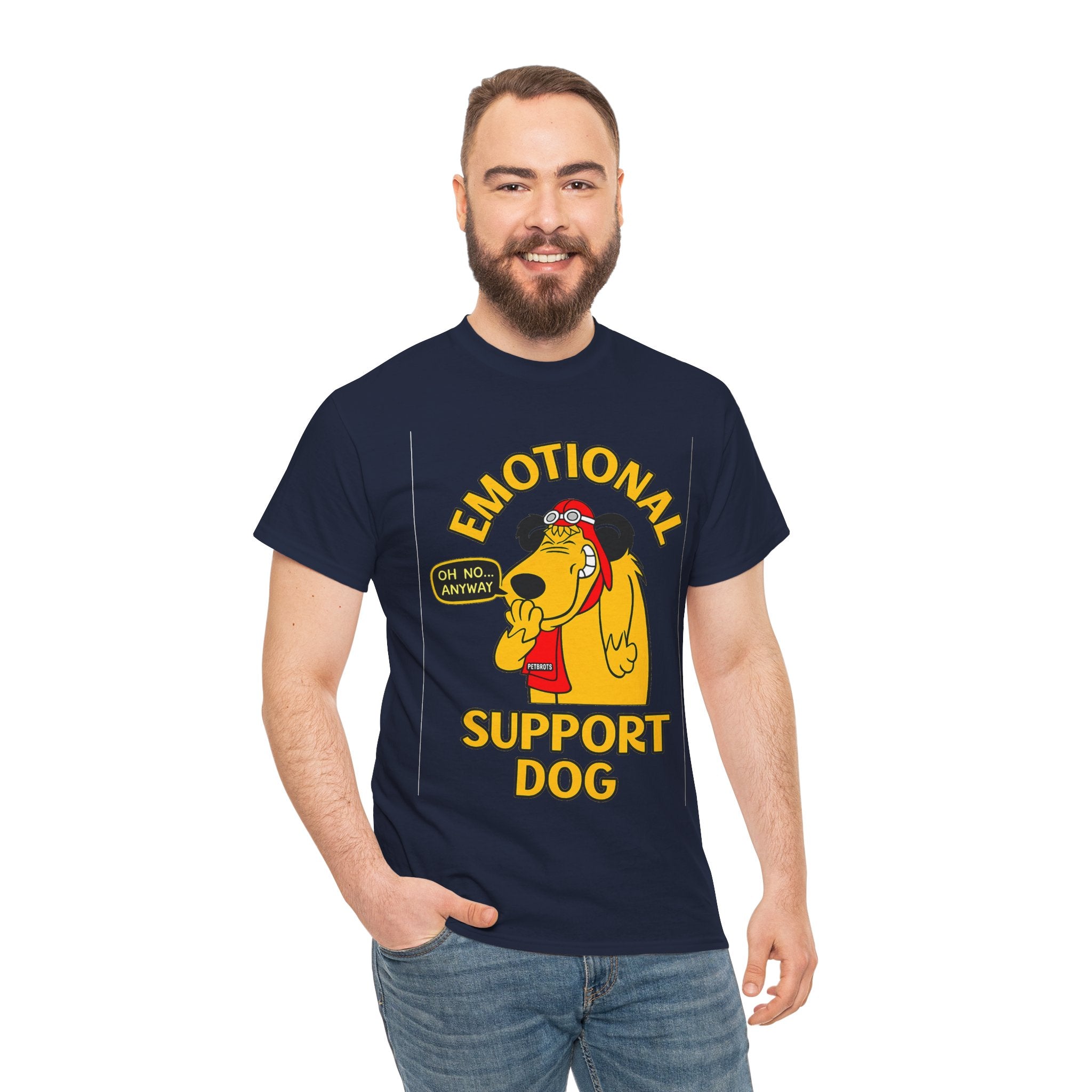 Emotional Support Dog T-Shirt — Cute Cartoon Comfort Pup Tee