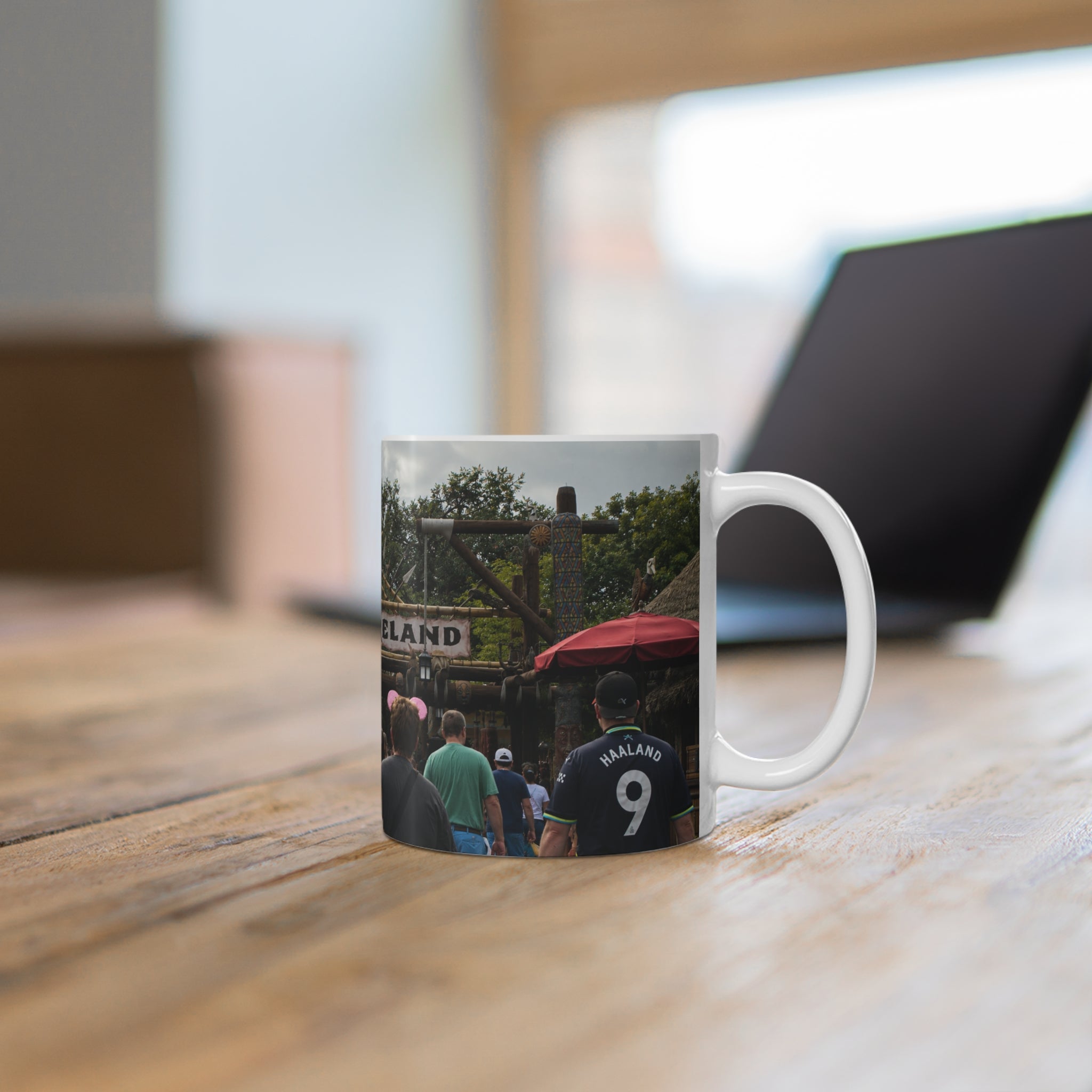 Adventureland Entrance Photo Ceramic Mug — Theme Park Travel Souvenir (11oz & 15oz)