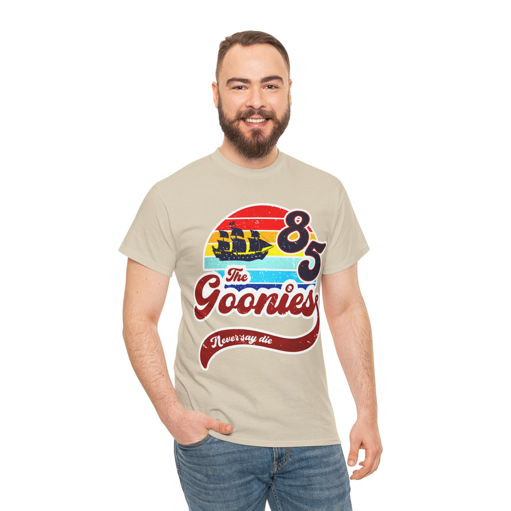 The Goonies '85 Retro Ship T-Shirt — Never Say Die Vintage Tee