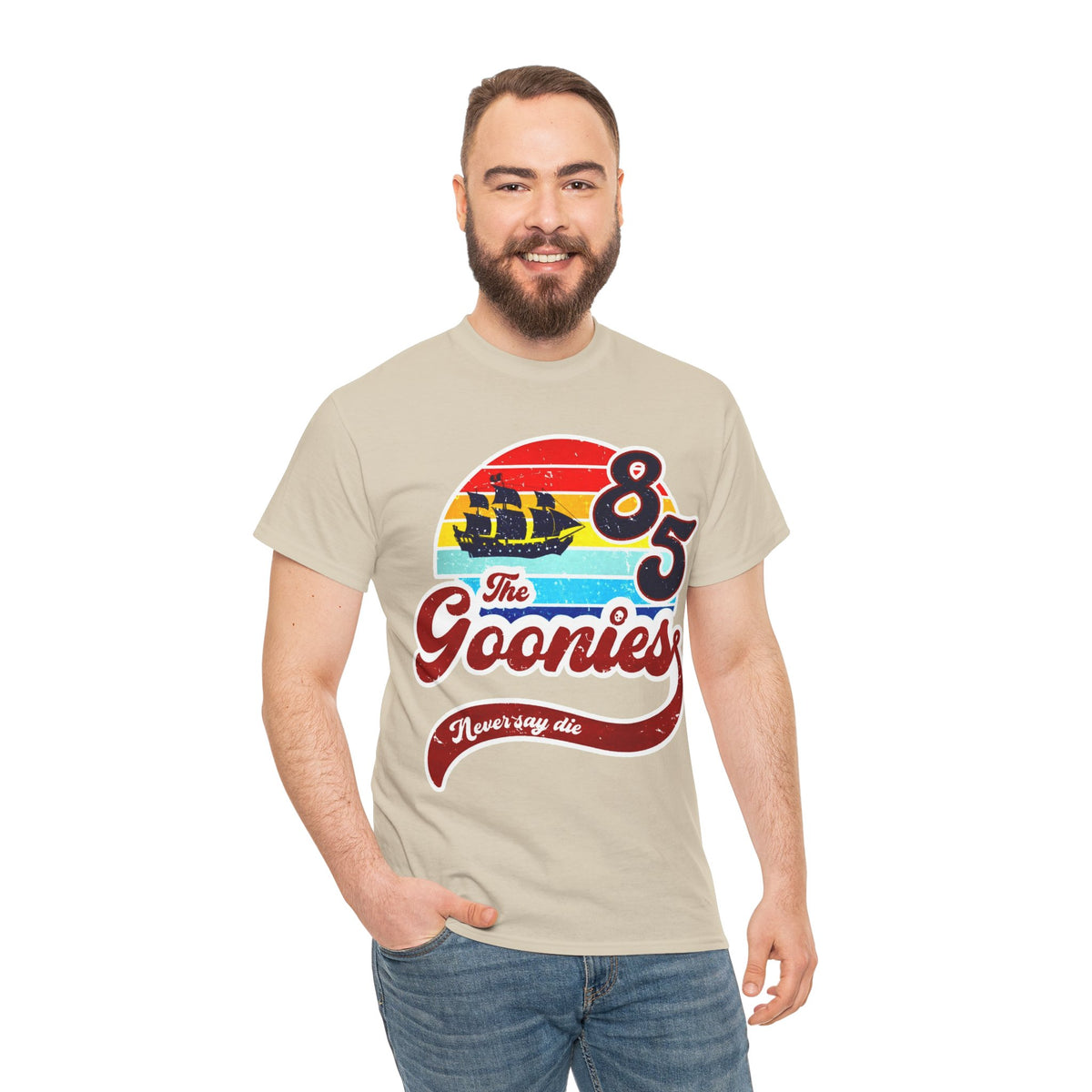 The Goonies '85 Retro Ship T-Shirt — Never Say Die Vintage Tee