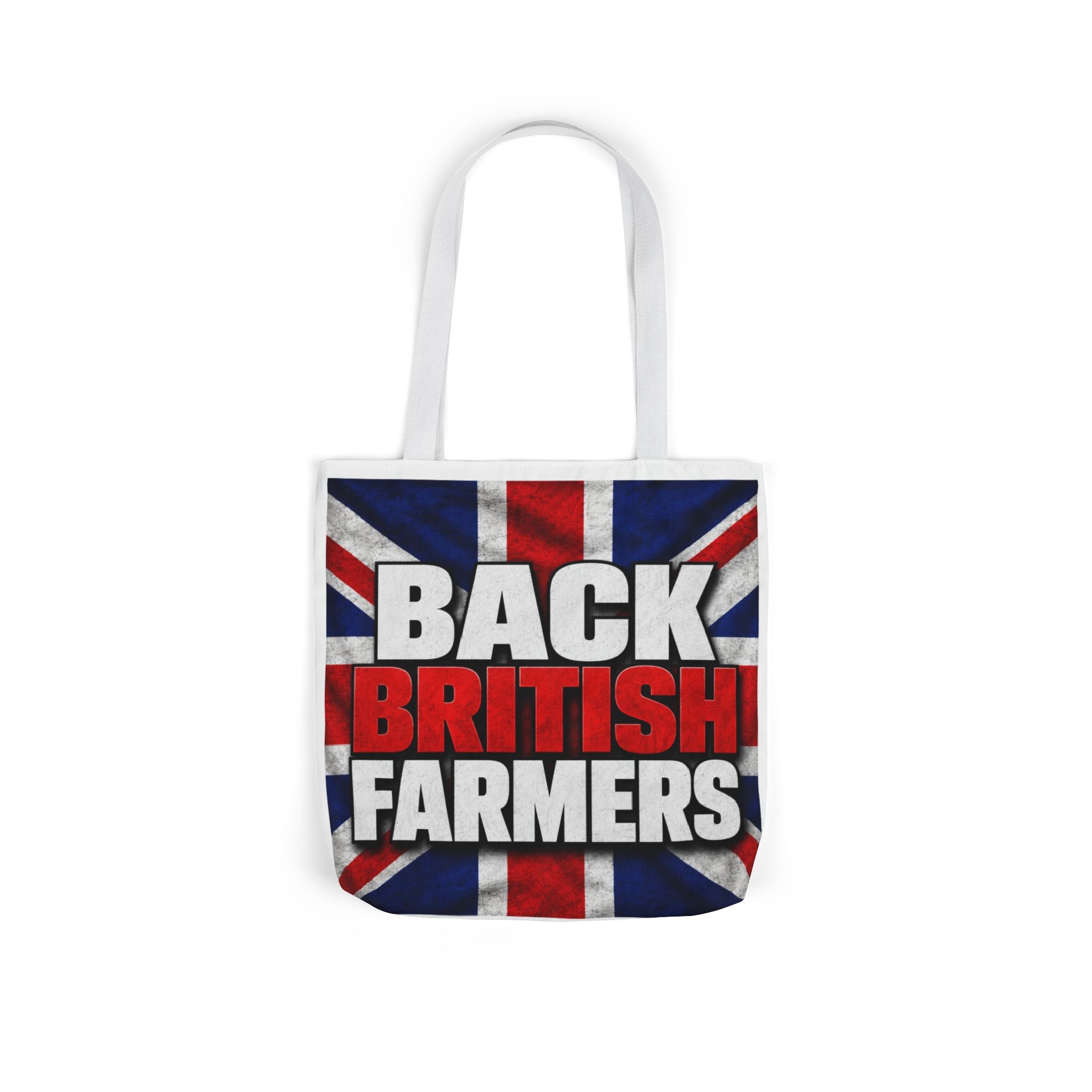 Back British Farmers Canvas Tote Bag — Union Jack Farming Support Tote