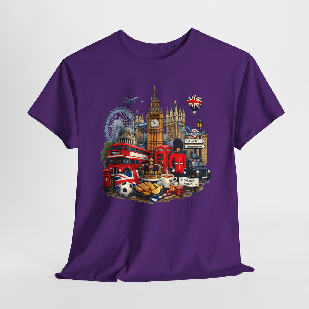 London Landmarks T‑Shirt — British Icons Collage Tee