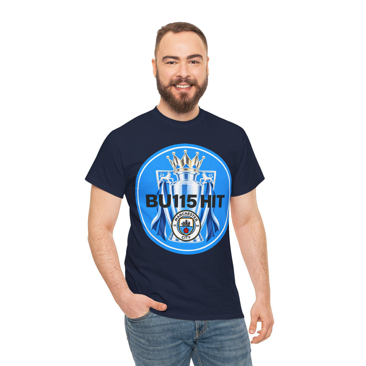 Manchester City 'BU115 HIT' Fan Cotton T-Shirt