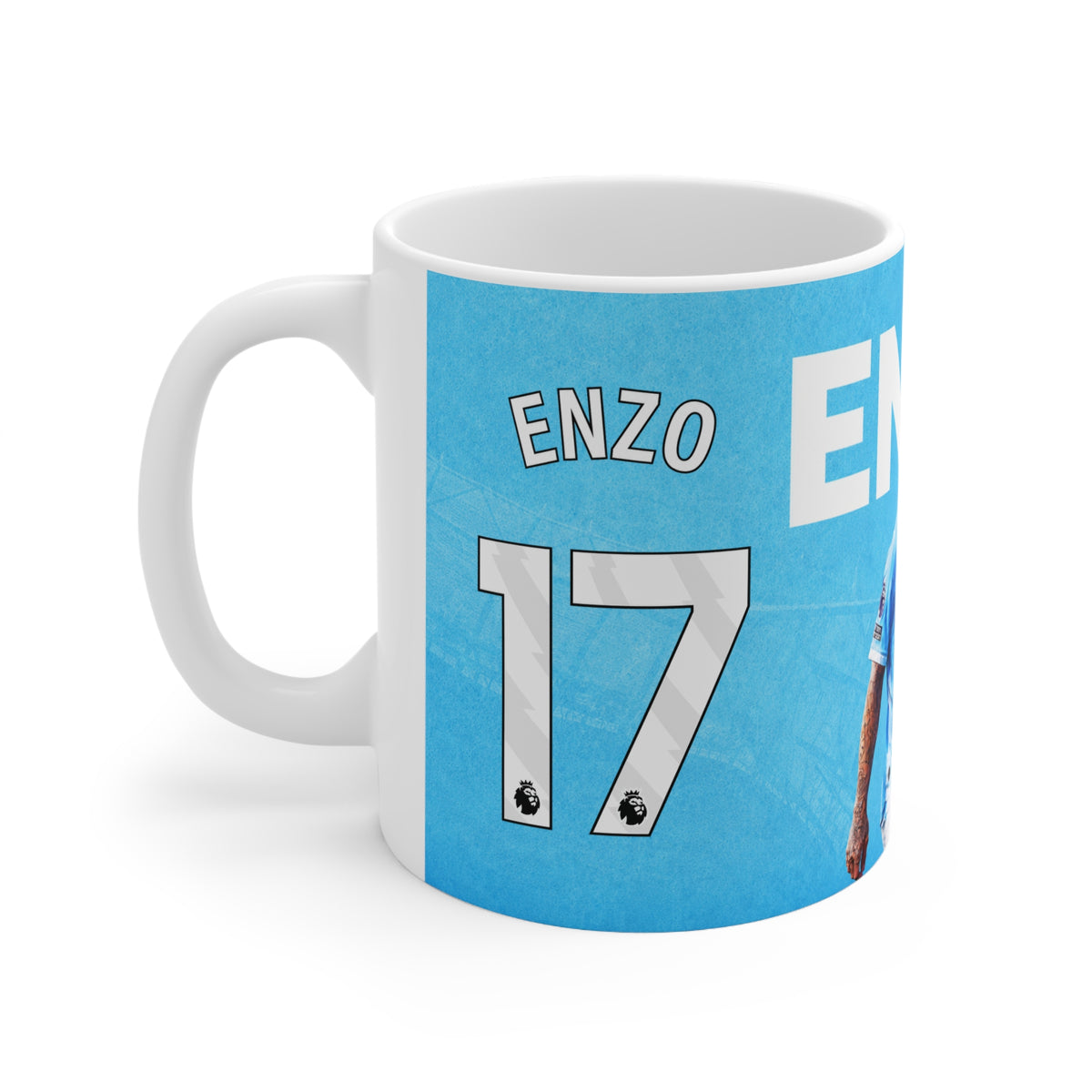 Enzo Fernandez Manchester City Ceramic Mug — ENZO 11oz & 15oz