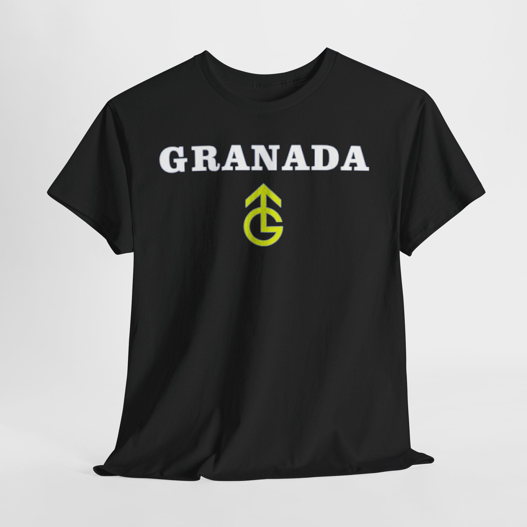 Granada TV Logo T-Shirt - Vintage Collegiate Tee with Yellow Emblem
