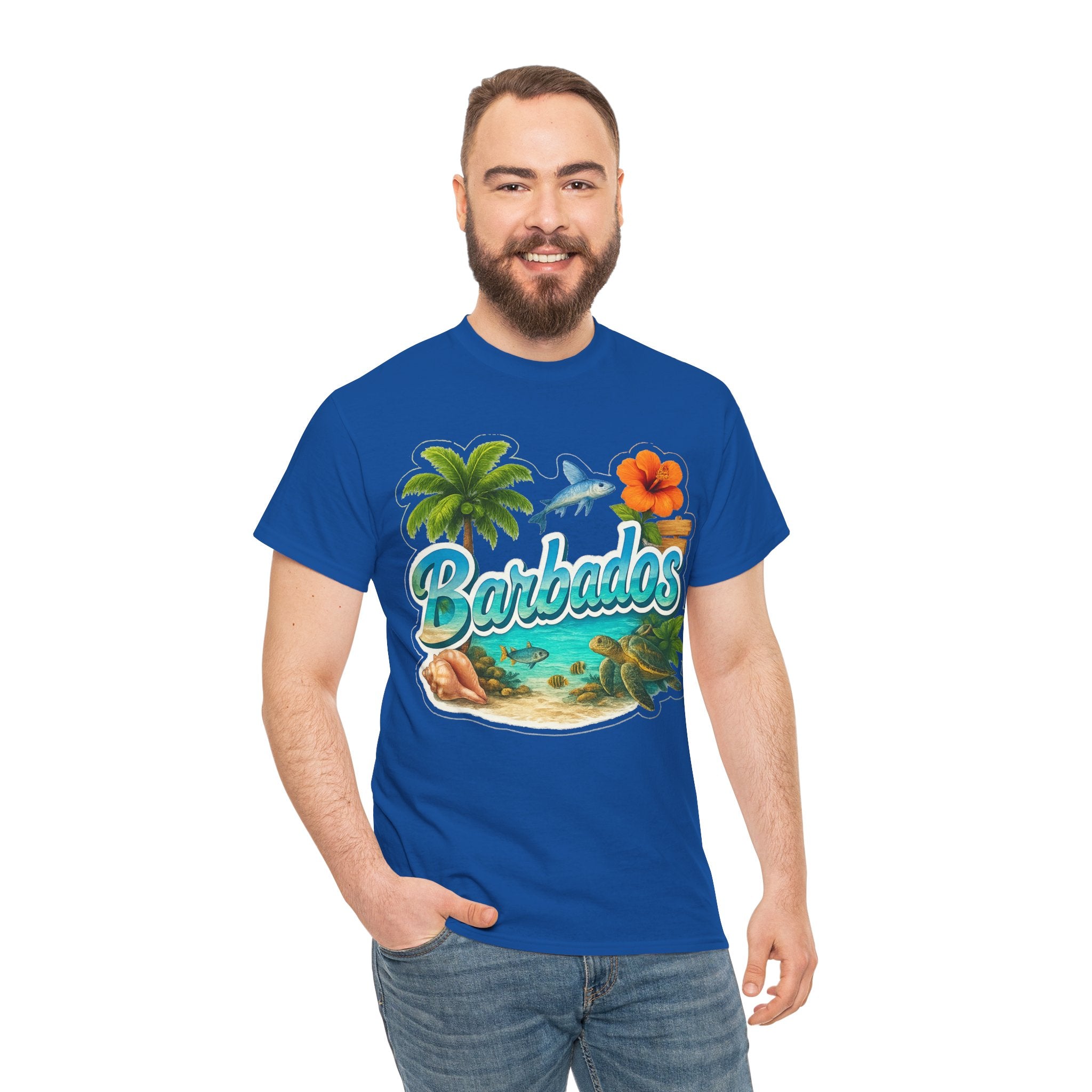 Barbados Beach Graphic Tee — Tropical Island Vacation T‑Shirt