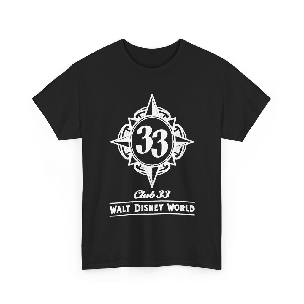 Club 33 Walt Disney World Inspired Cotton T-Shirt — Vintage Compass Logo Tee
