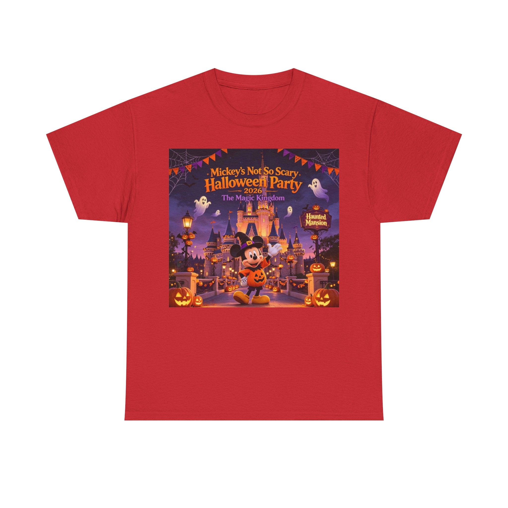 Halloween Mickey T-Shirt — "Not So Scary Halloween Party" Castle Graphic Tee