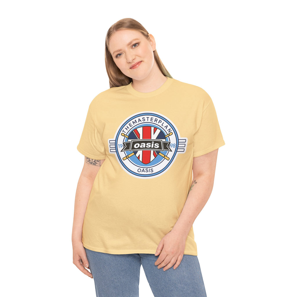 Oasis Union Jack Band Tee – Retro Rock Logo T-Shirt