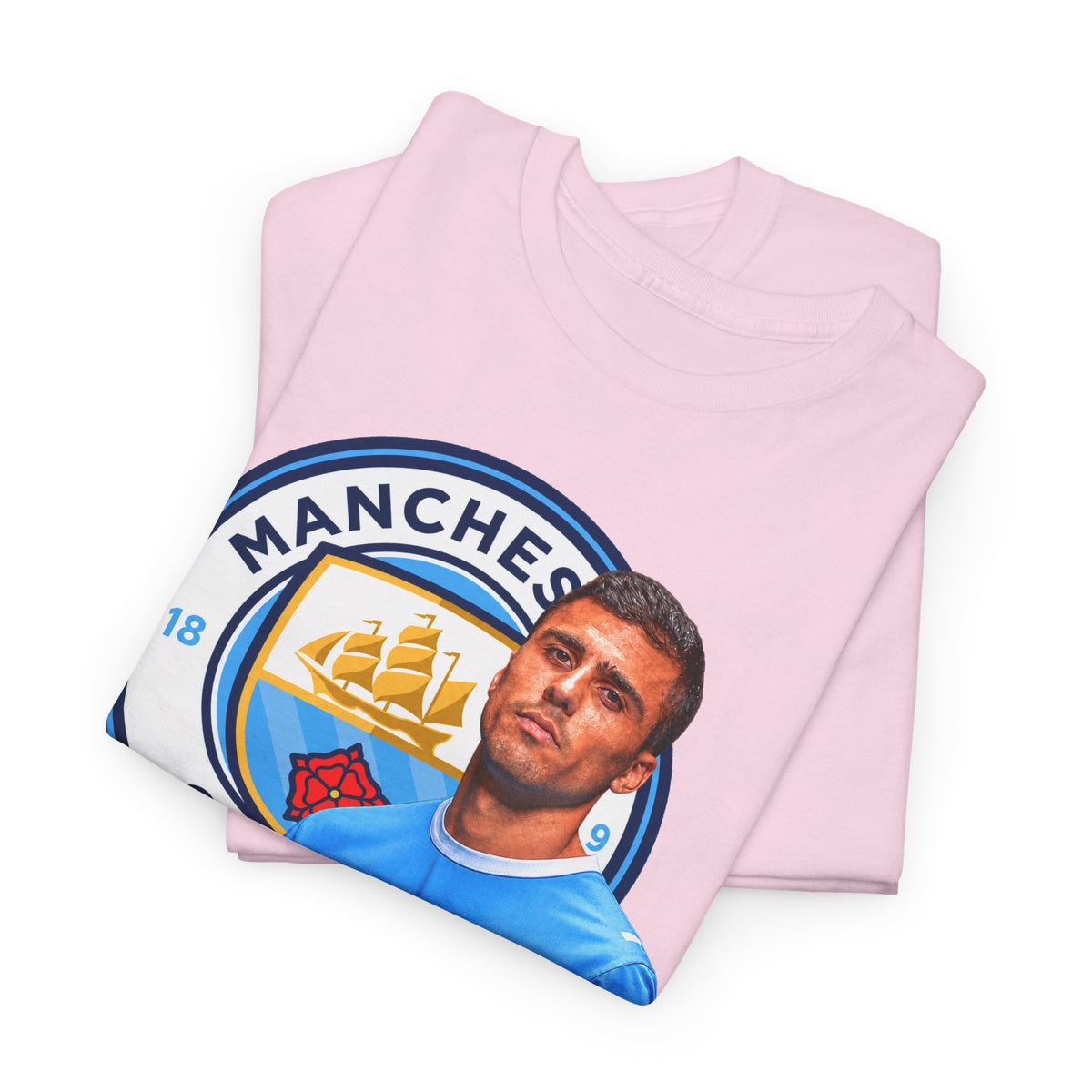 Rodri Manchester City Legend Football Tee — Player Portrait Soccer Shirt