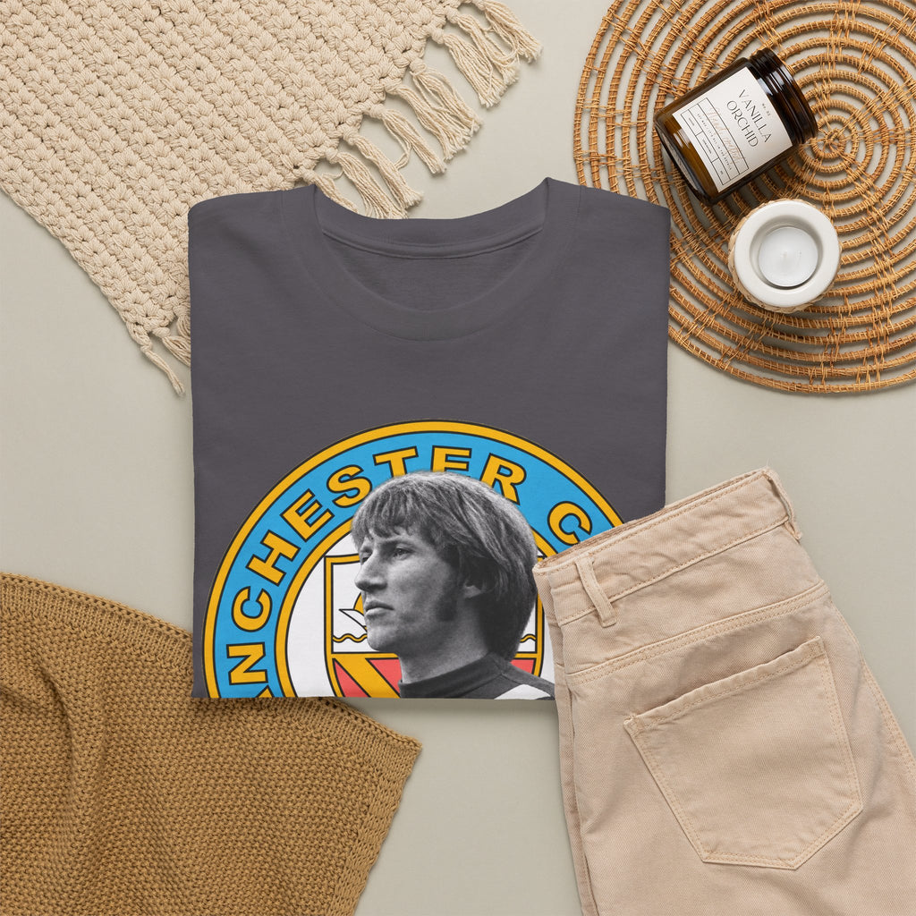 Colin Bell Manchester City Retro Player Portrait Cotton Tee