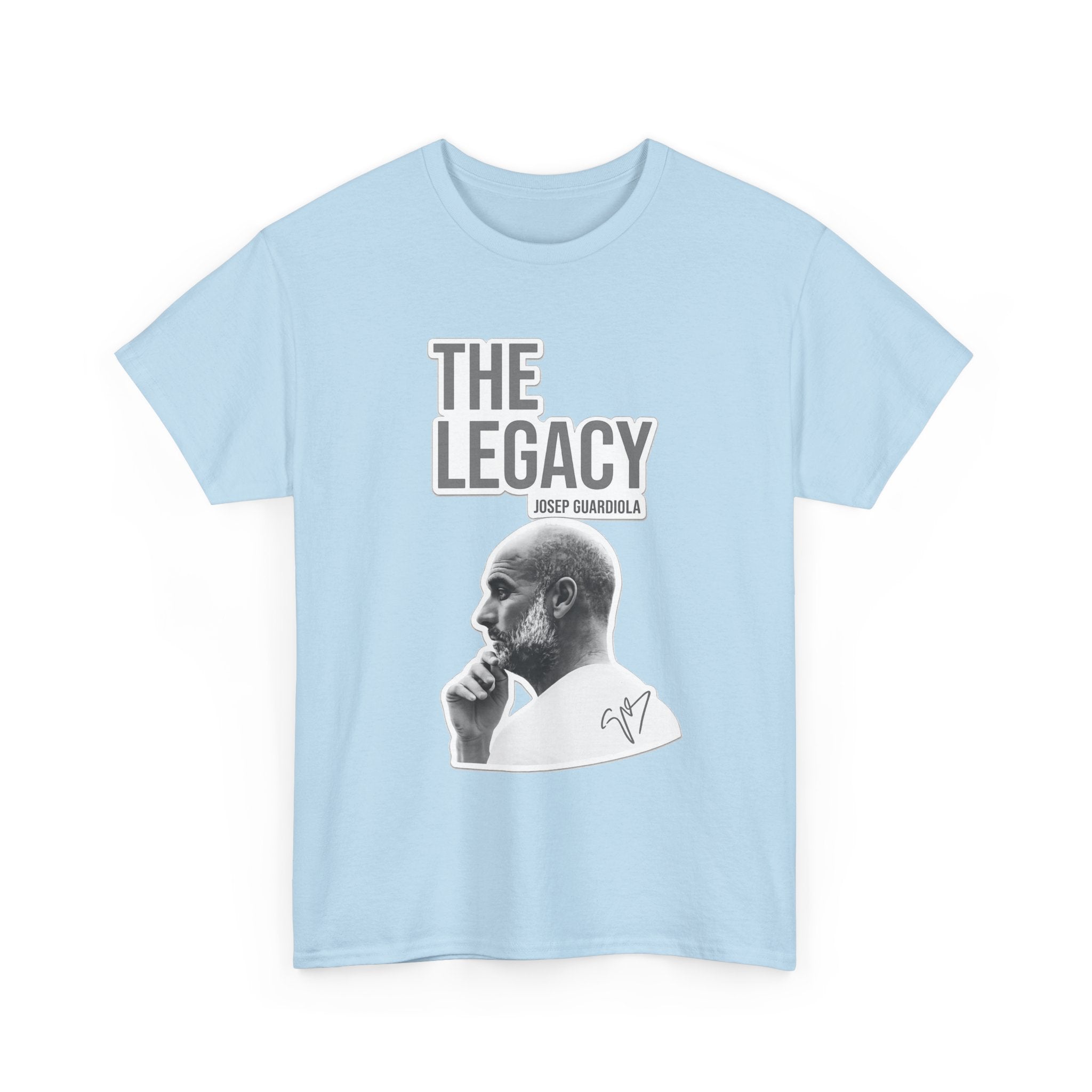 Pep Guardiola Manchester City The Legacy Tee — Inspirational Portrait Graphic T-Shirt