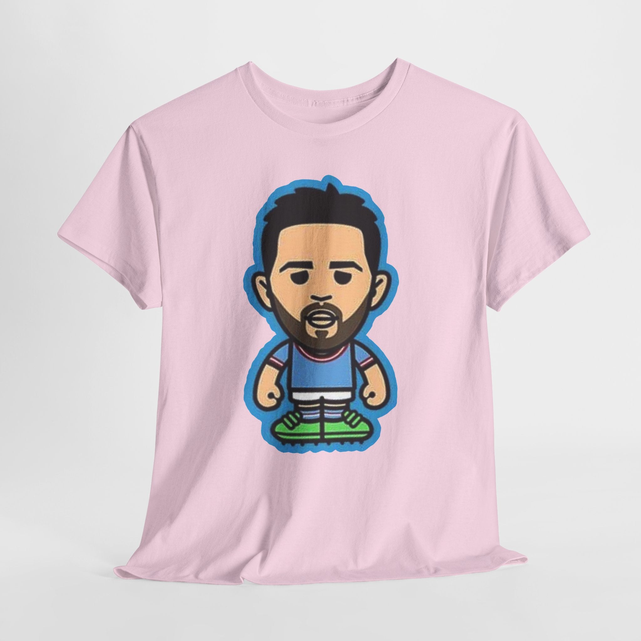 Bernardo Silva Manchester City Legend Graphic Tee — Player Cartoon Front & Tribute Poster Back