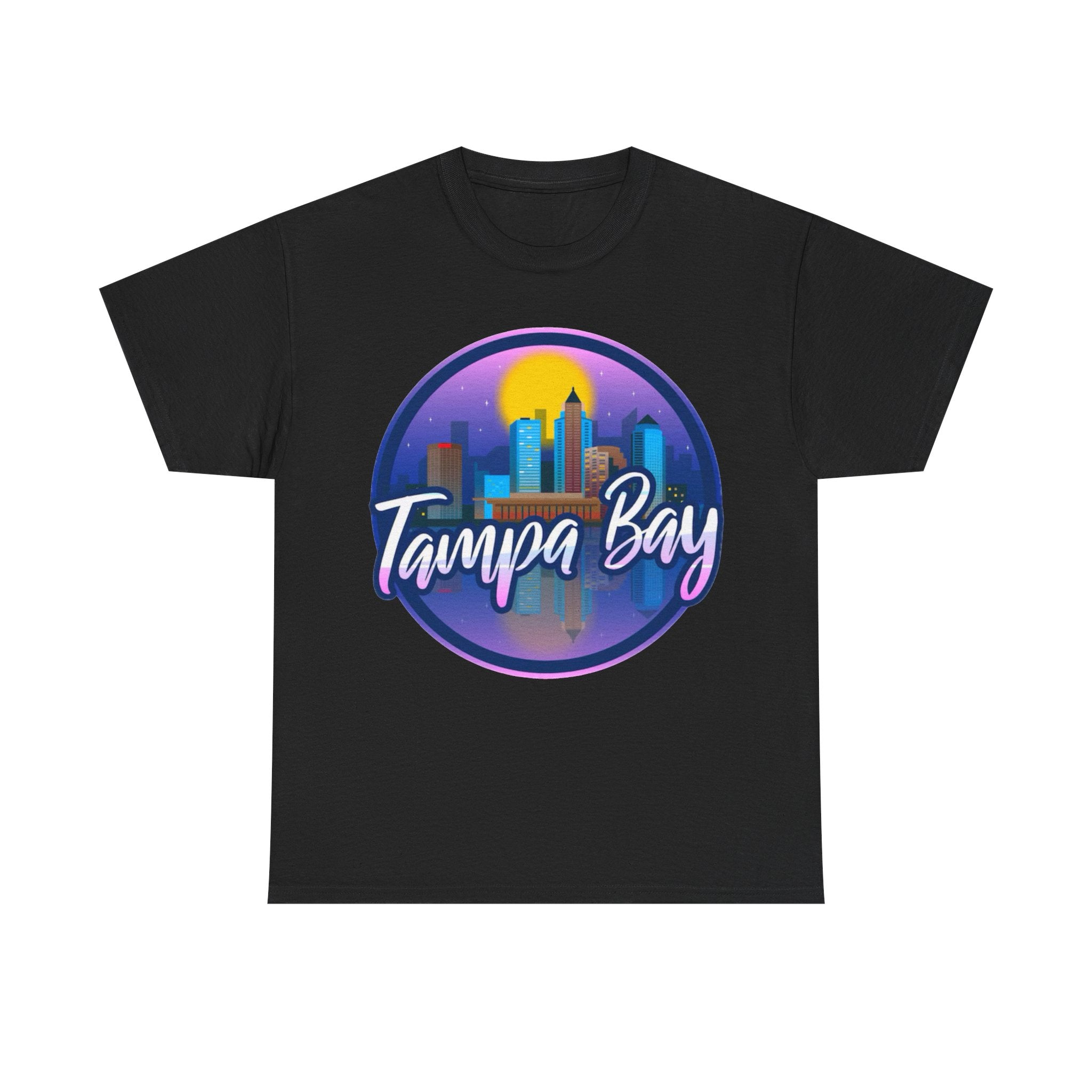 Tampa Bay Skyline T-Shirt — Retro Sunset Cityscape Tee