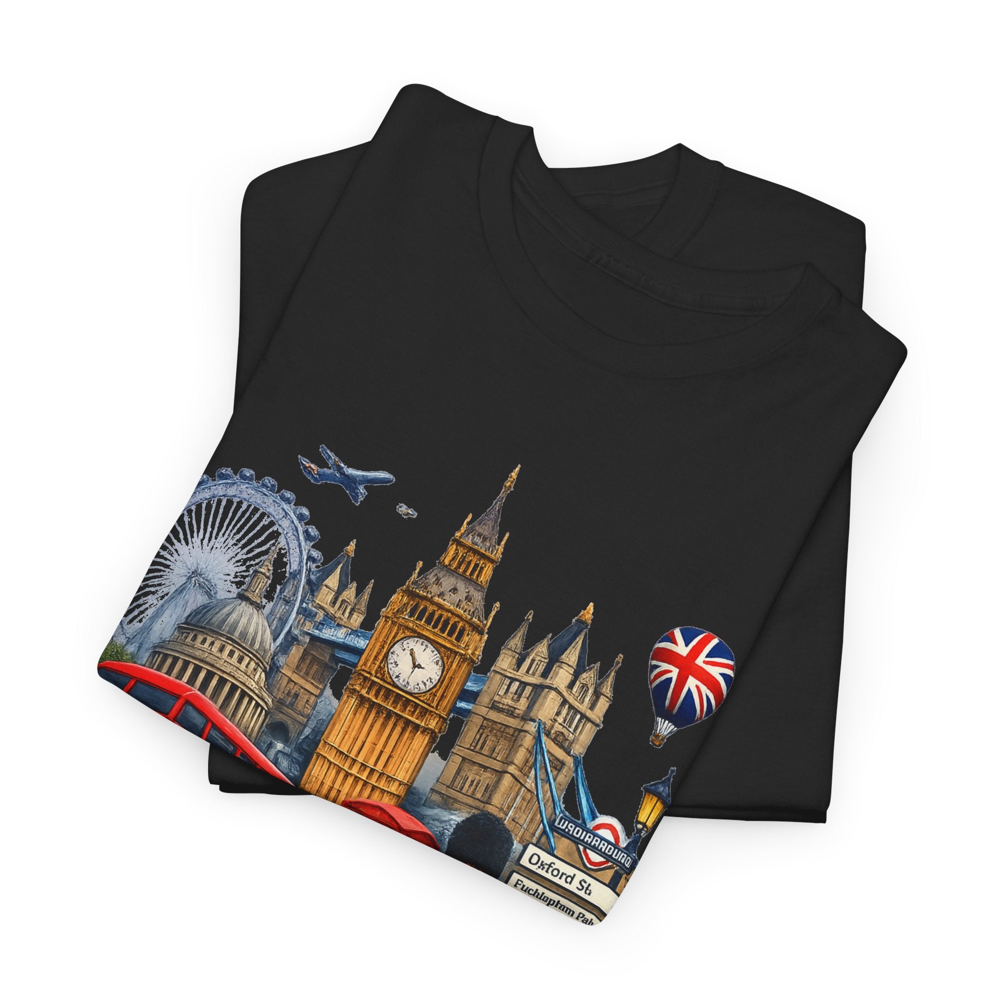 London Landmarks T‑Shirt — British Icons Collage Tee