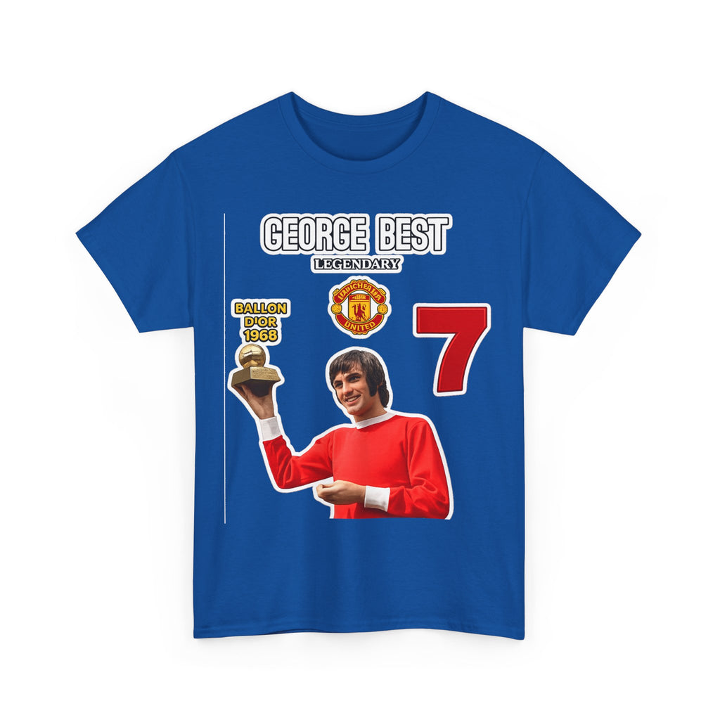 George Best Manchester United #7 Vintage Soccer T-Shirt – Ballon d'Or Tribute