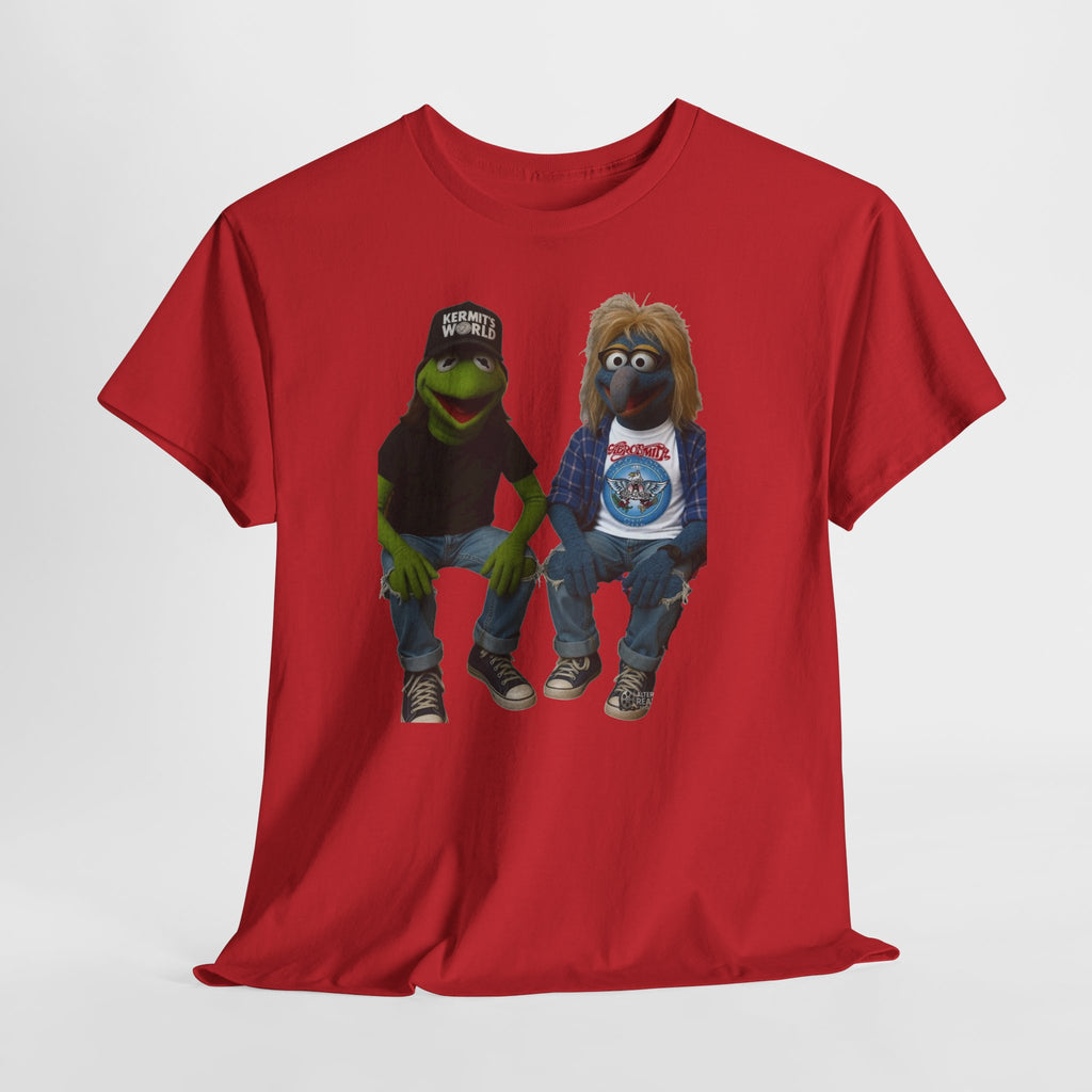 Kermit & Gonzo Waynes World Inspired Character Graphic T-Shirt