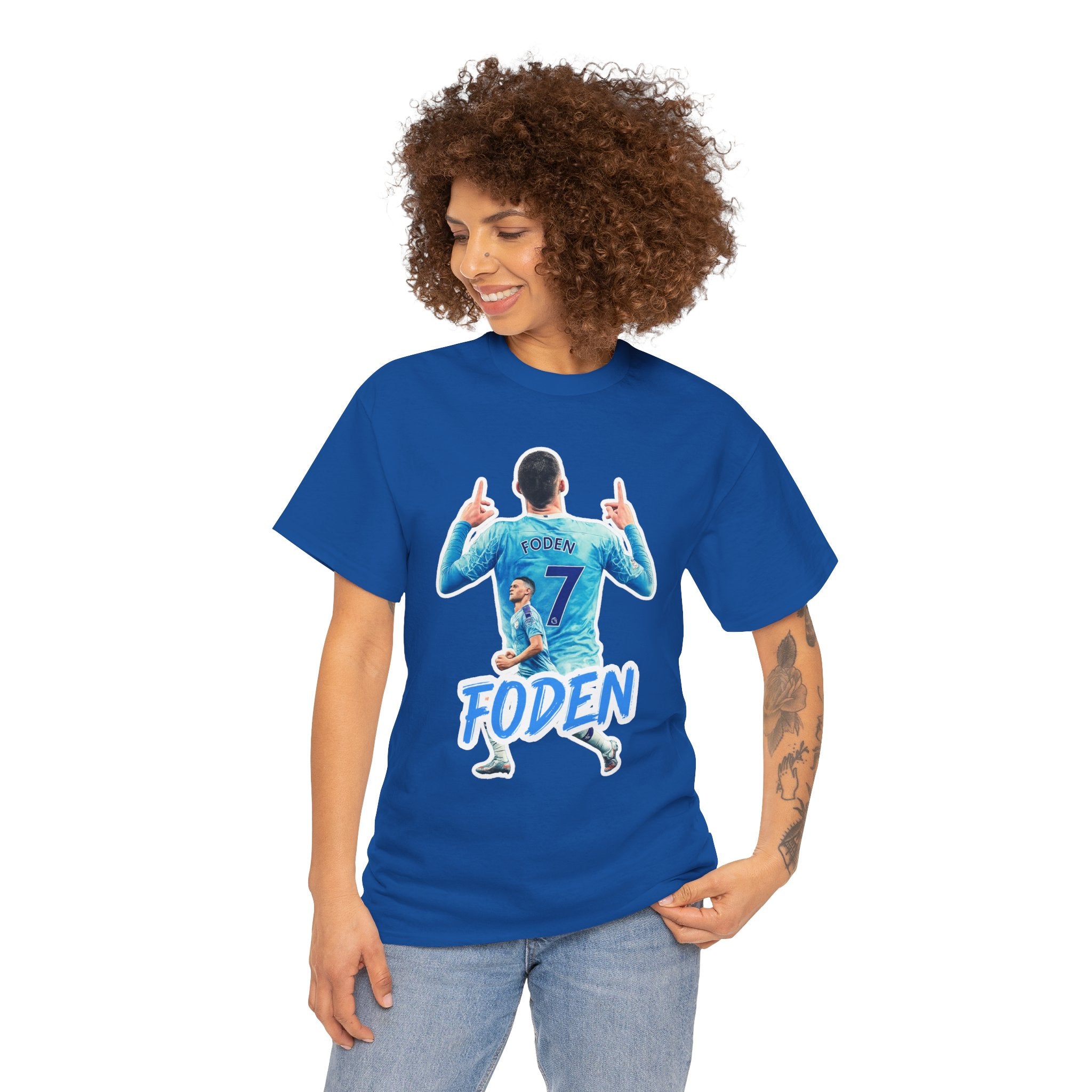 Phil Foden #7 Soccer T‑Shirt — Manchester City Fan Jersey Tribute