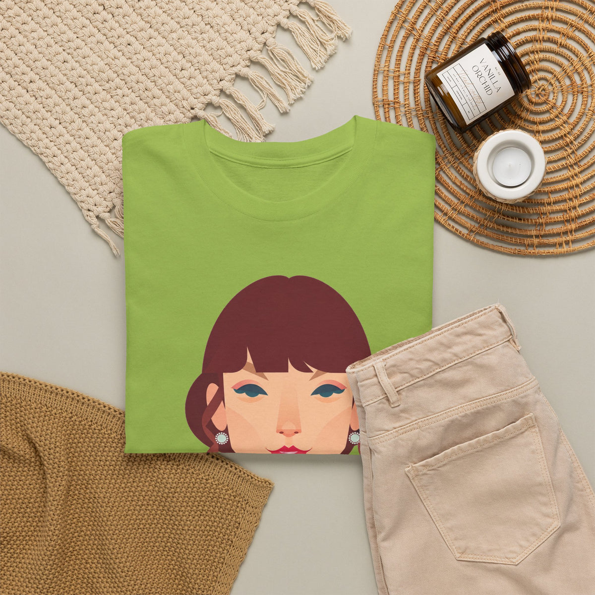 T Swift Illustration Cotton T-Shirt