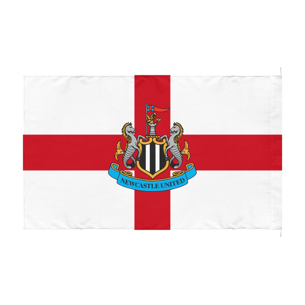 Newcastle United St George Cross Double-Sided Flag