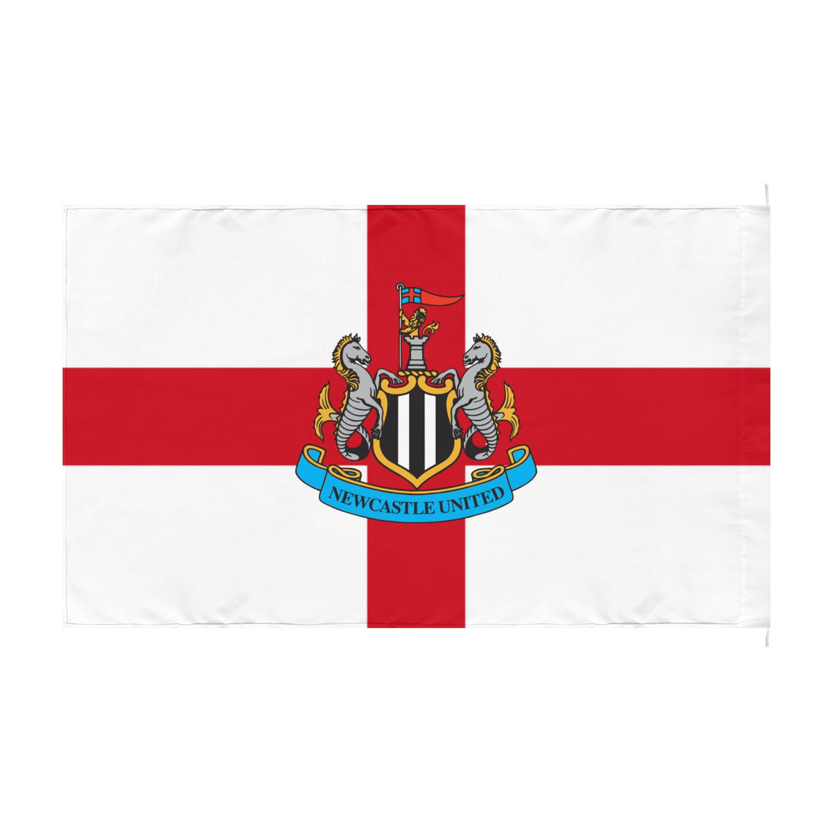 Newcastle United St George Cross Double-Sided Flag