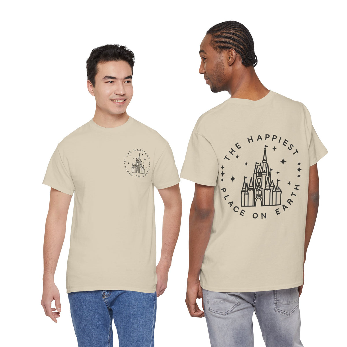 The Happiest Place on Earth Castle Graphic Cotton T-Shirt