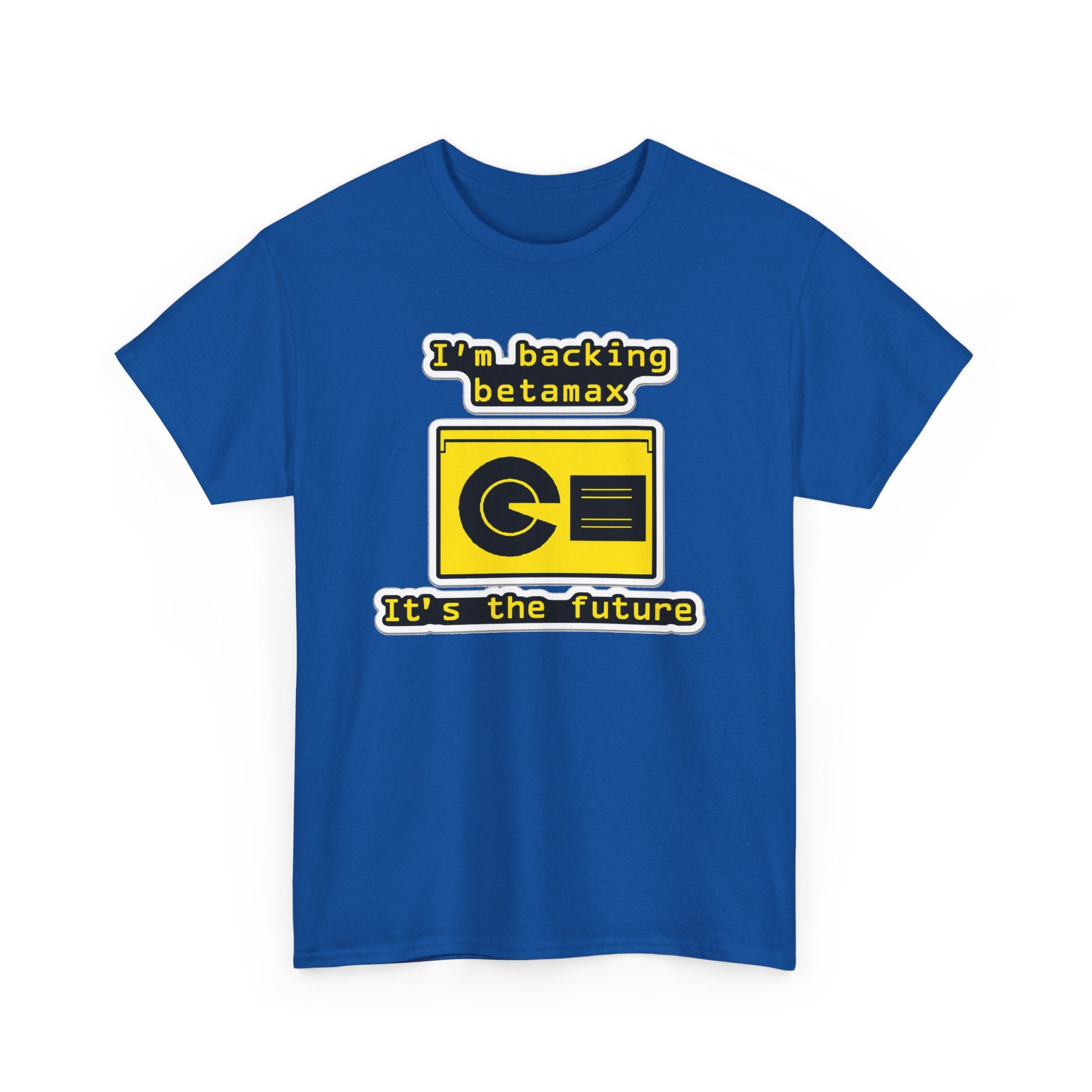 Betamax Retro Tee — "I’m backing betamax, it’s the future" Vintage Cassette T-Shirt