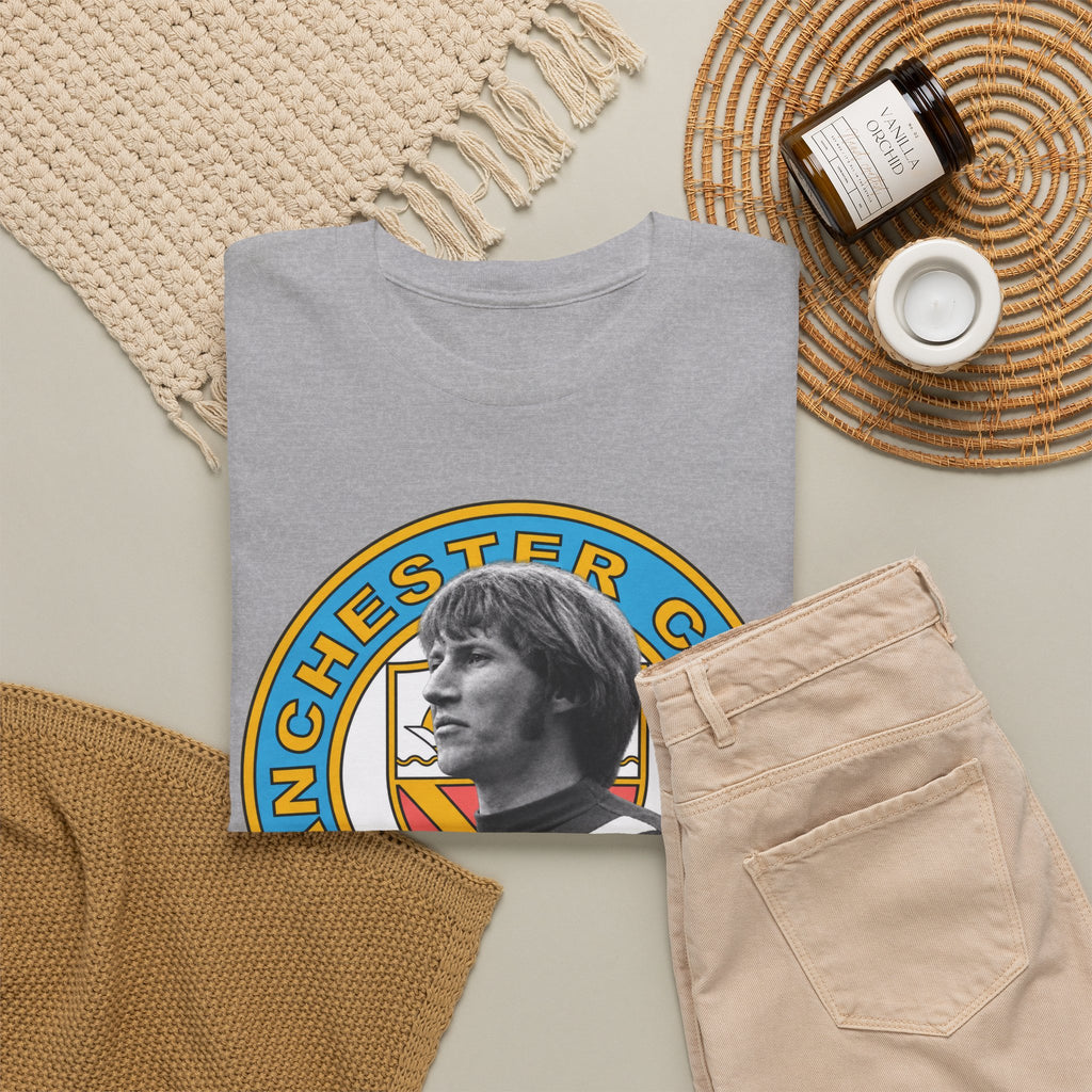 Colin Bell Manchester City Retro Player Portrait Cotton Tee