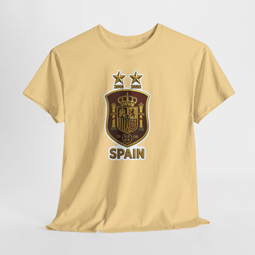 Spain Crest T-Shirt — Vintage Spanish Soccer Shield Tee