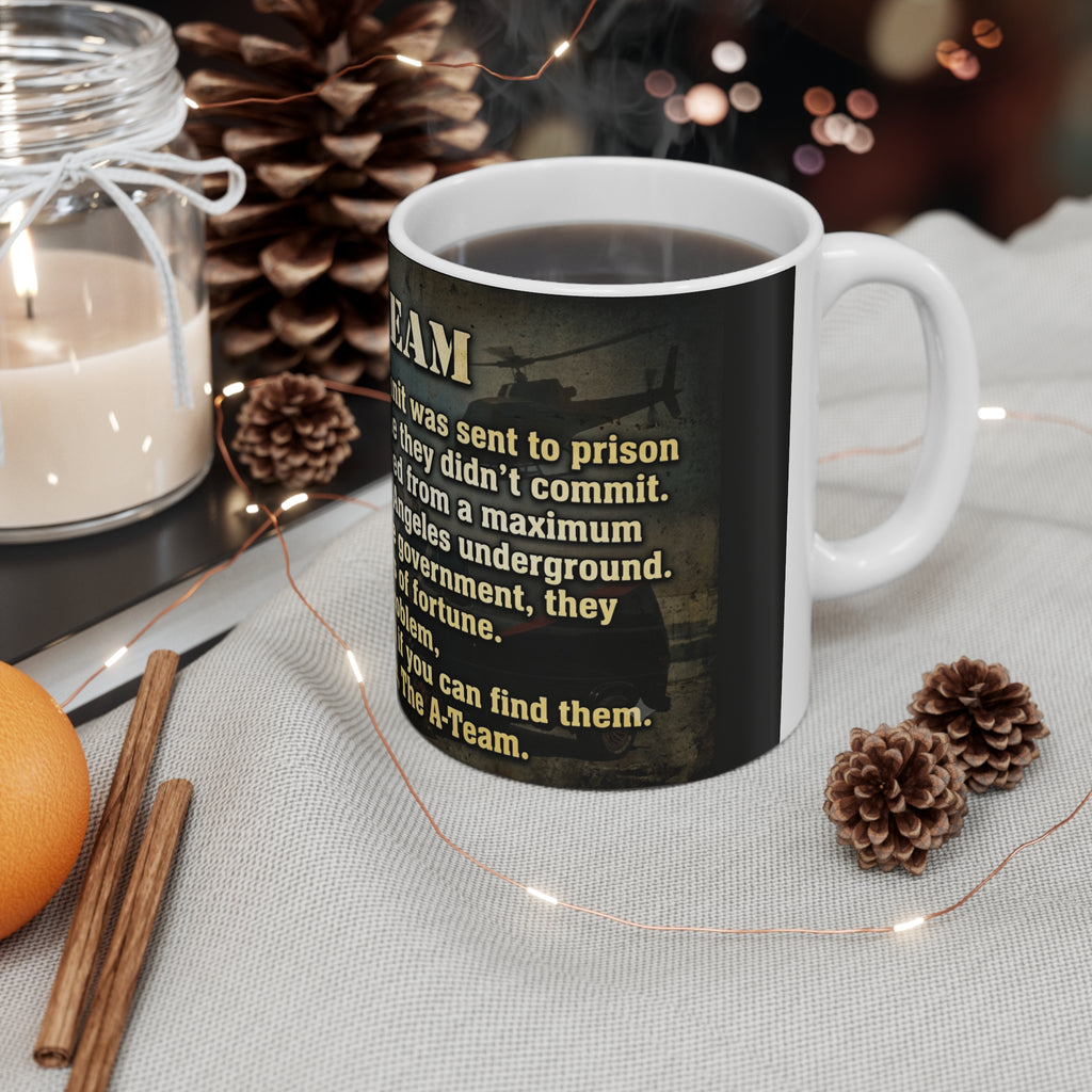 A-Team Quote Mug — Vintage Military TV Show Coffee Cup (11oz & 15oz)