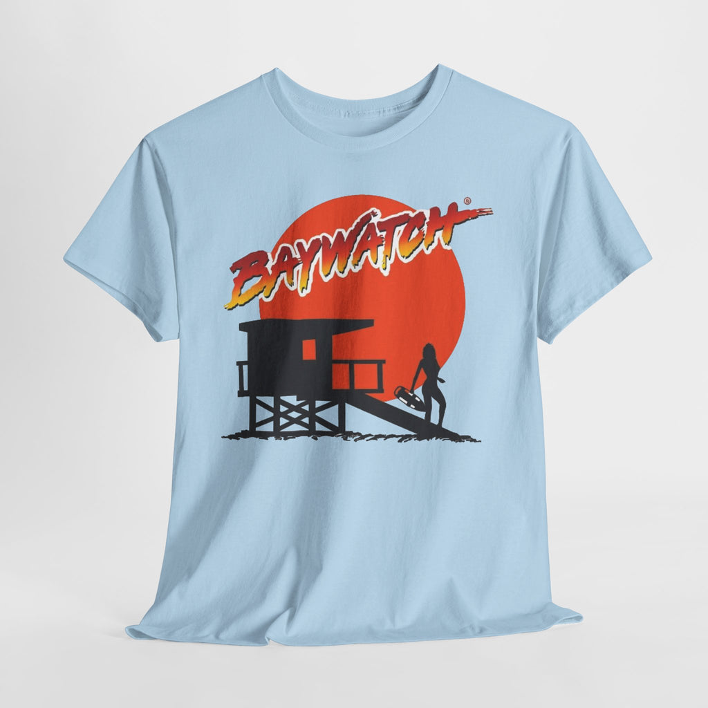 Baywatch Lifeguard Sunset Cotton T-Shirt
