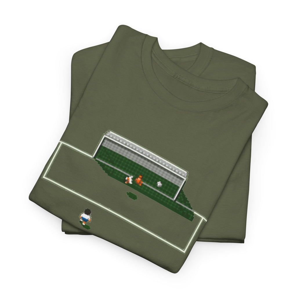 Sensible Soccer Inspired Cotton T‑Shirt — Retro Mini Game Design