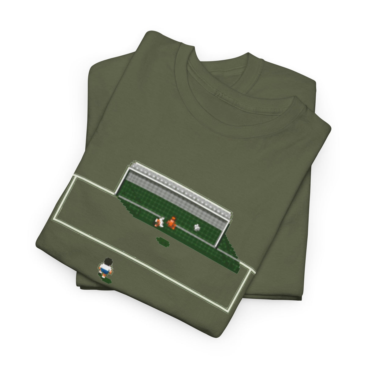 Sensible Soccer Inspired Cotton T‑Shirt — Retro Mini Game Design
