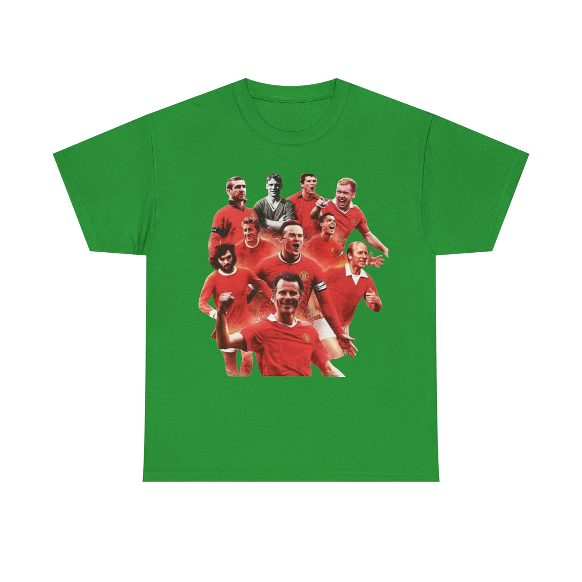 Manchester United Legends T‑Shirt — Retro Team Collage Football Tee