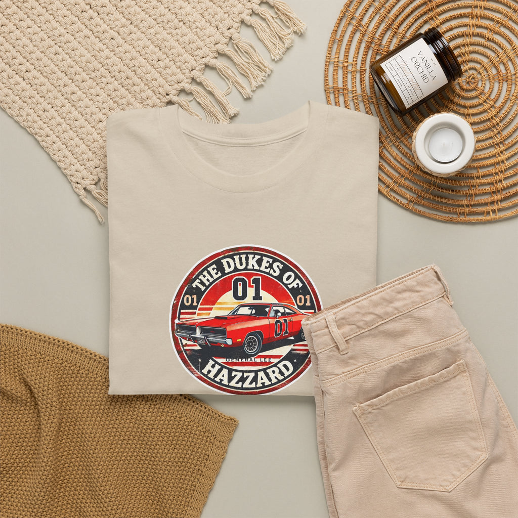 Dukes of Hazzard '01' Car Logo Cotton T-Shirt