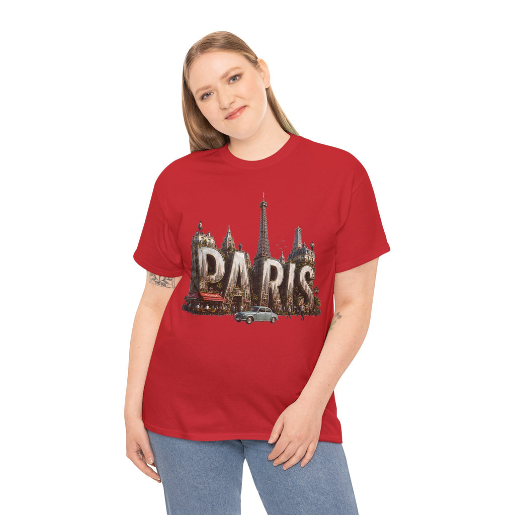 Paris Vintage Landmark T-Shirt — Eiffel Tower Retro Travel Tee