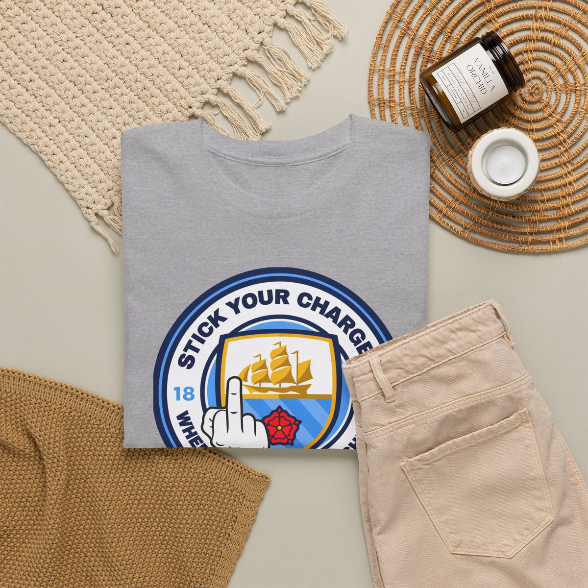 Manchester City "Stick Your Charger Where the Sun Don't Shine" Cotton t-shirt