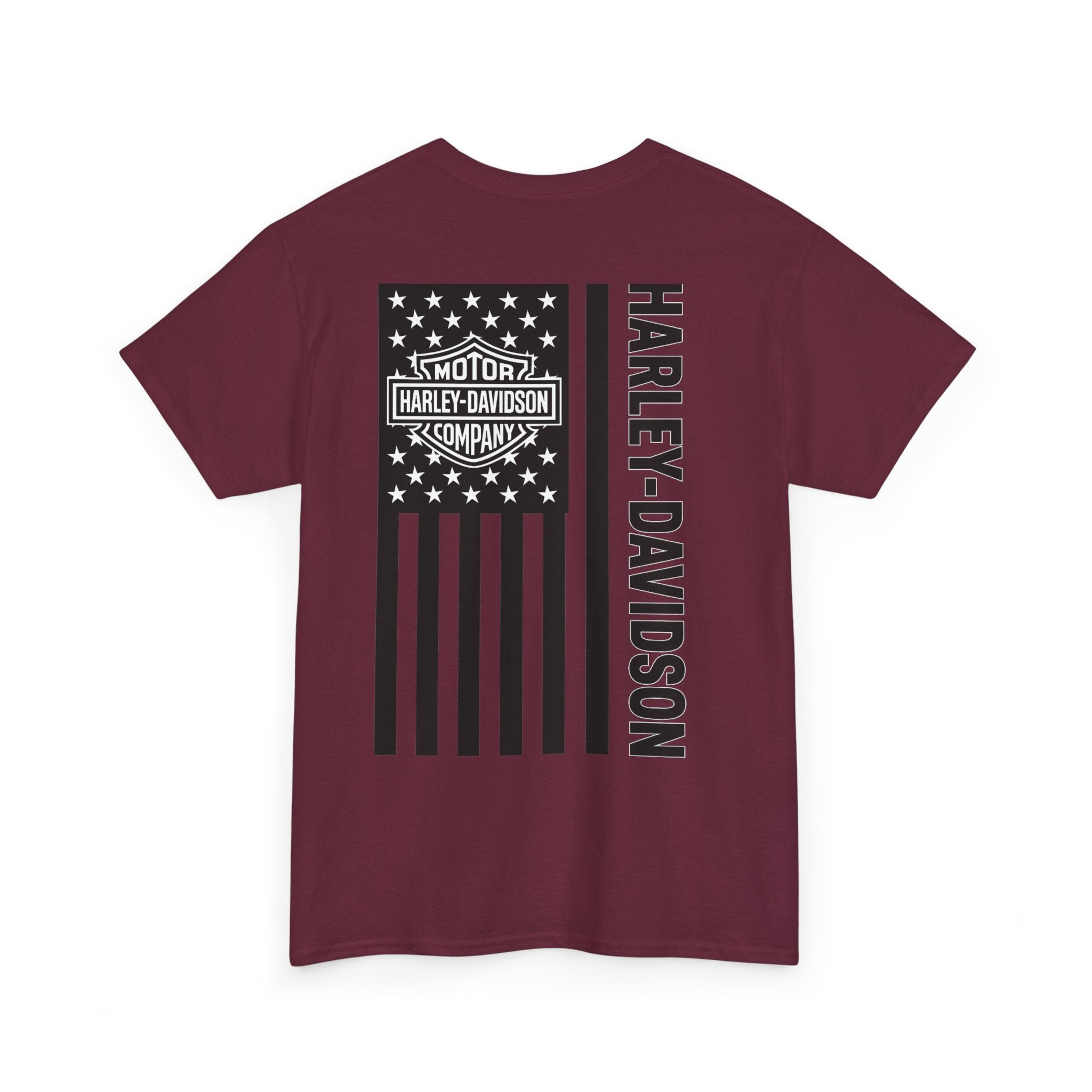 Harley-Davidson American Flag Tee — Vintage Motor Company Back Print
