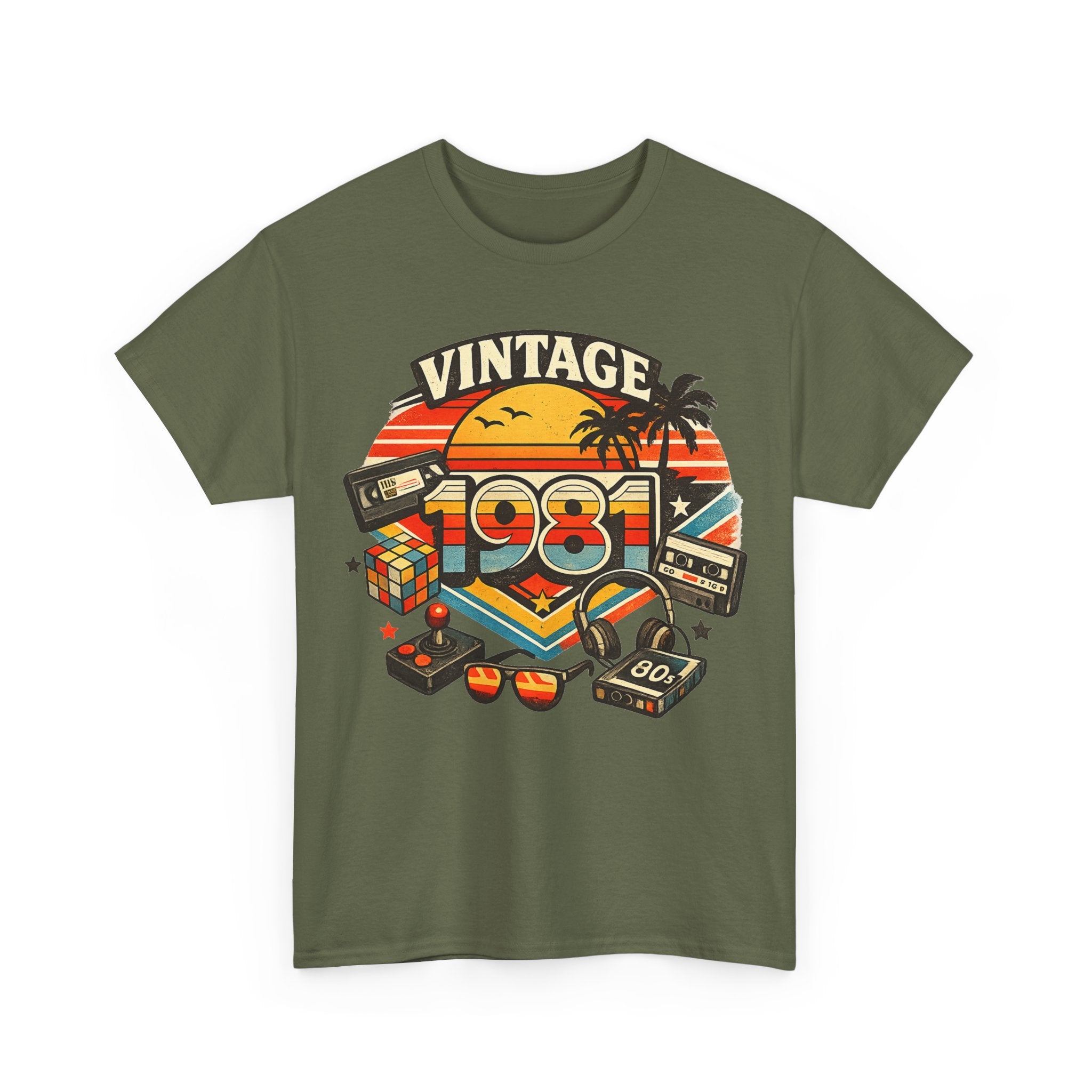 Vintage 1981 Retro Tee — 80s Nostalgia Graphic T-Shirt