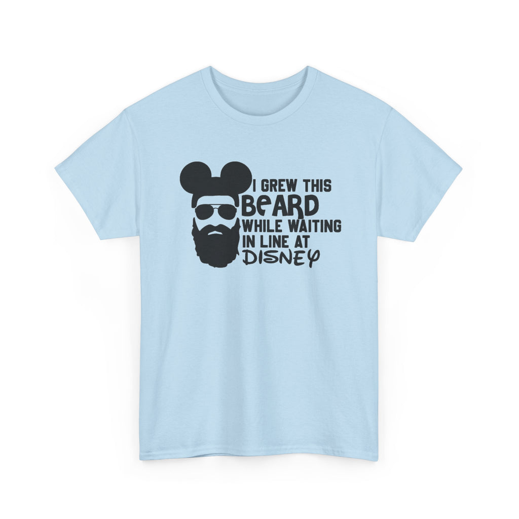Beard While Waiting Tee – "I Grew This Beard While Waiting In Line At Disney" Funny Disney Dad T-Shirt