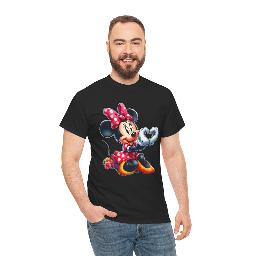 Minnie Mouse Character Heart Graphic Tee