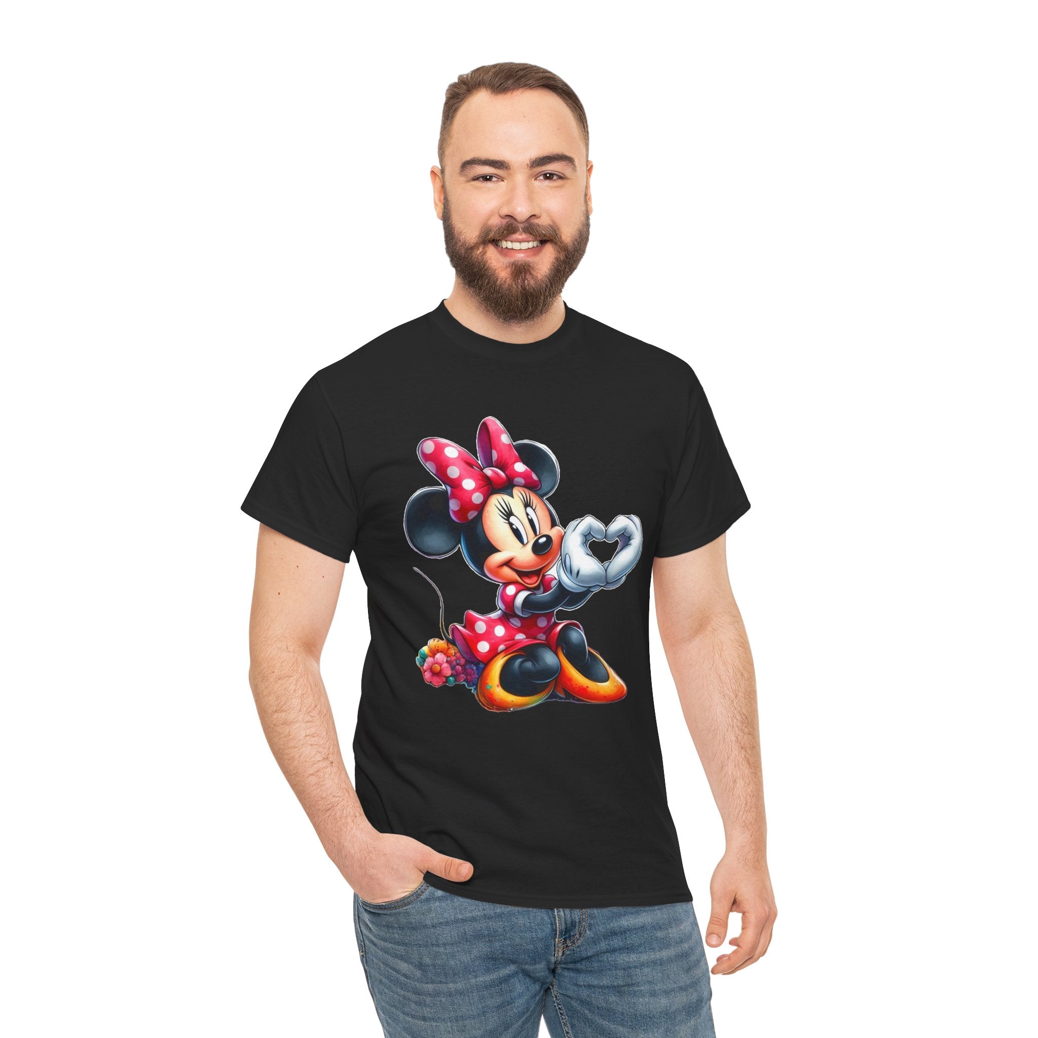 Minnie Mouse Character Heart Graphic Tee