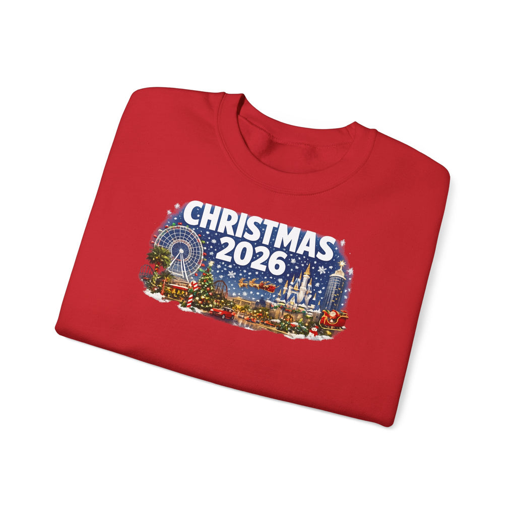 Christmas 2026 Holiday Sweatshirt – Festive Winter Cityscape Crewneck