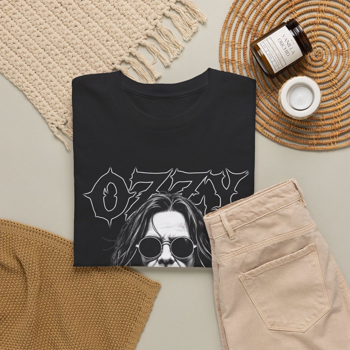 Rock Legend Graphic Tee — "Ozzy" Memorial 1948–2025