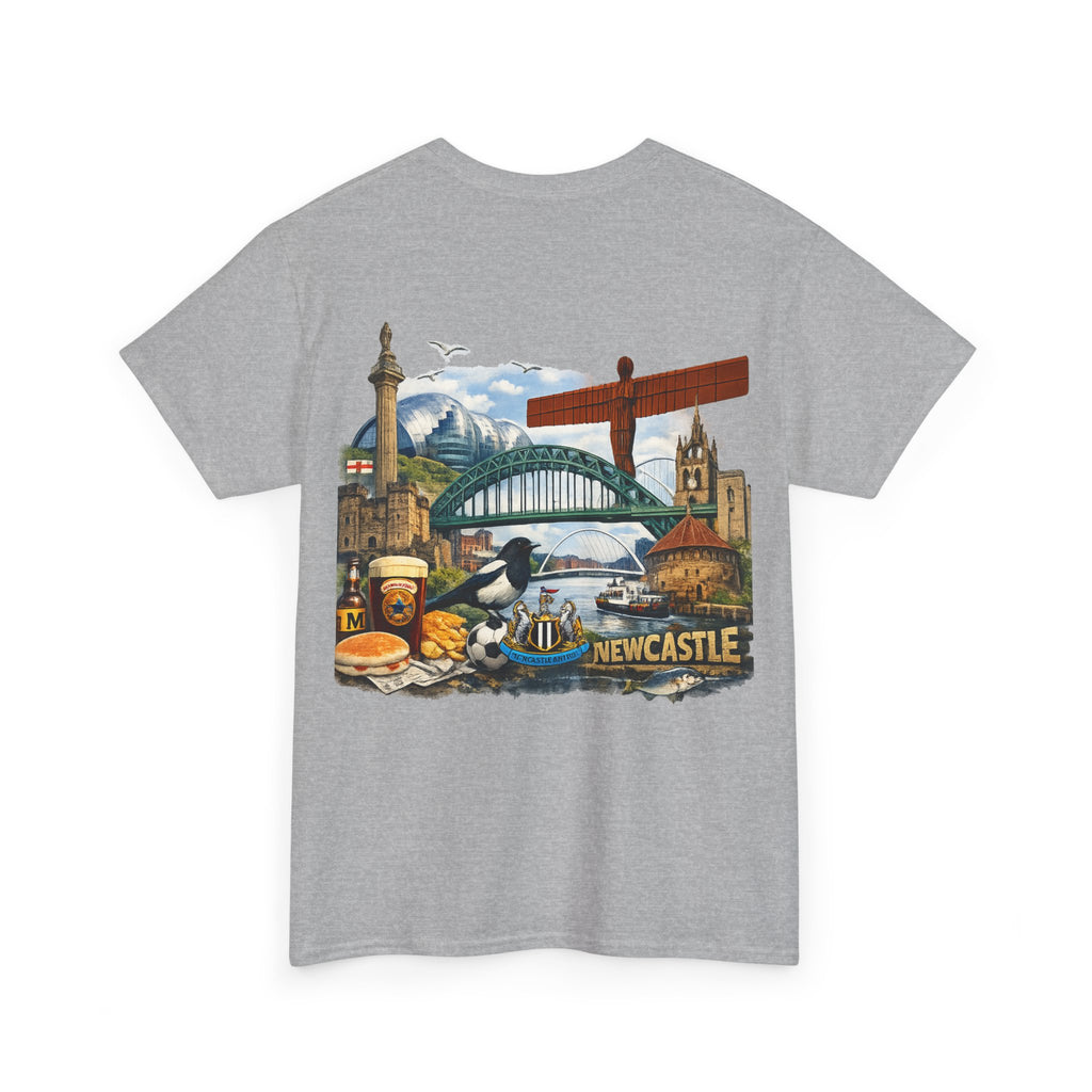 Newcastle Upon Tyne Landmark Tee — Vintage Cityscape T-Shirt