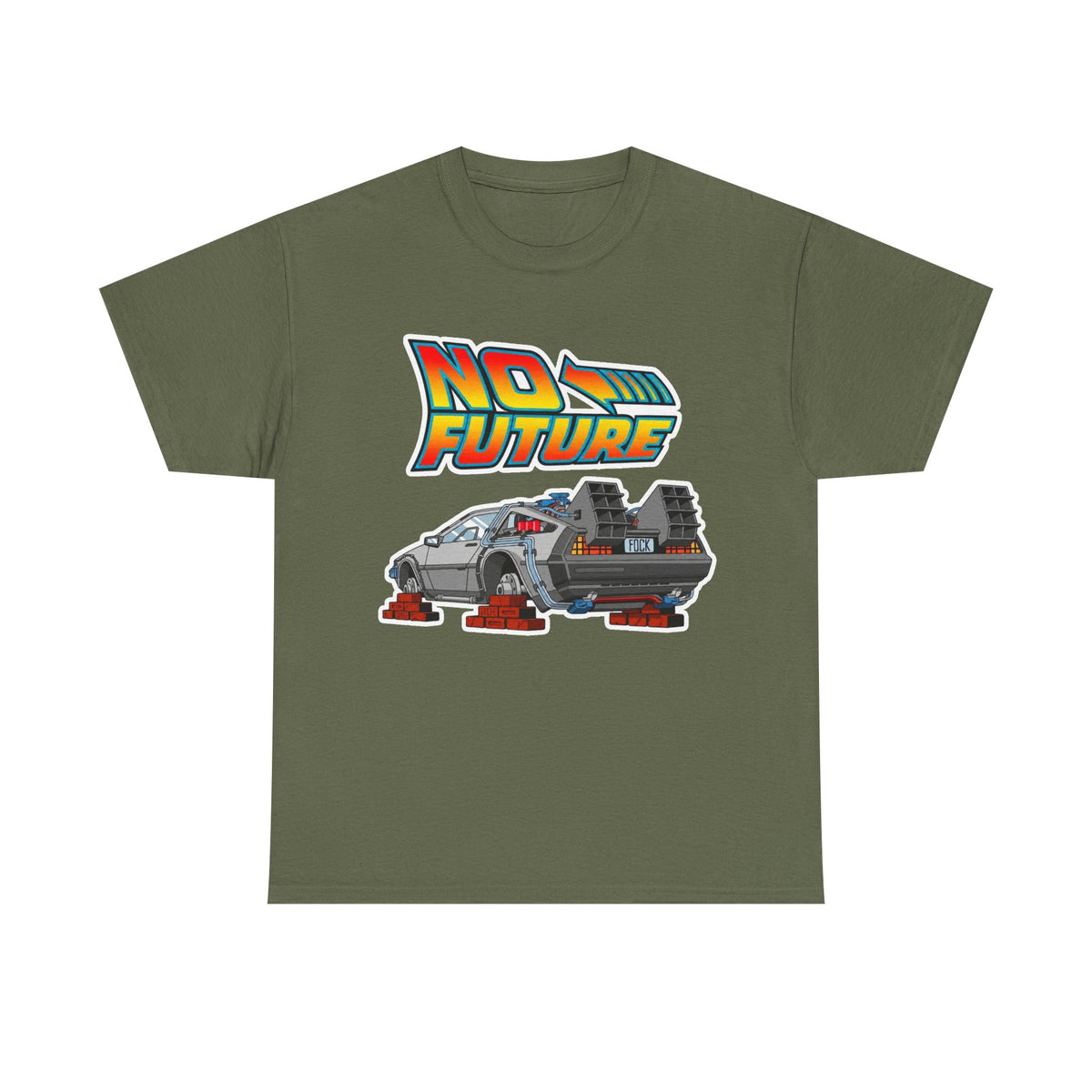 No Future DeLorean Cotton T-Shirt