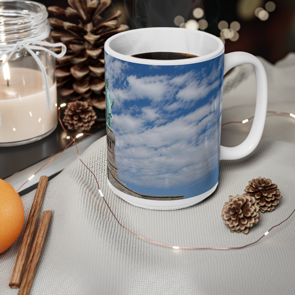 Statue of Liberty Photo Mug — Ceramic Coffee Cup, 11oz & 15oz