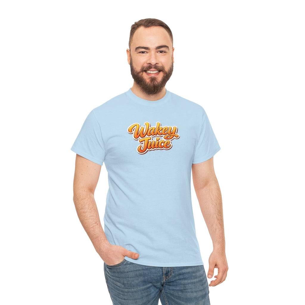 Wakey Juice T‑Shirt — Retro Orange Script Graphic Tee