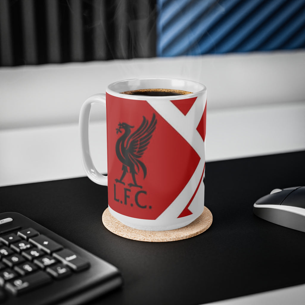 Liverpool FC Ceramic Coffee Mug — Red Crest 11oz & 15oz
